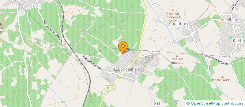 localisation de l'entreprise MONSIEUR DAMIEN FRADIQUE  ESPONDEILHAN