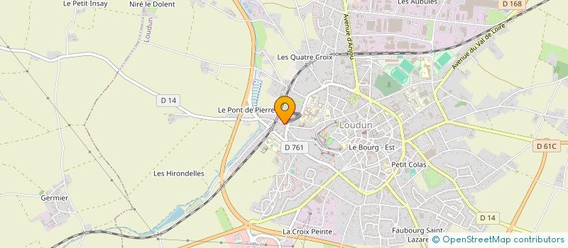 localisation de l'entreprise MONSIEUR DAMIEN FRECHES  LOUDUN