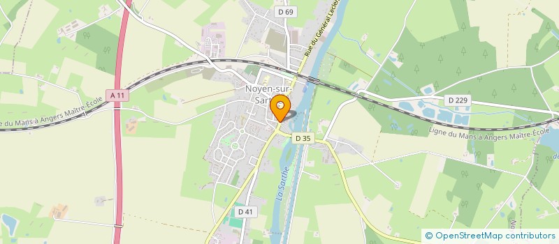 localisation de l'entreprise MONSIEUR DAMIEN FRONTEAU  NOYEN-SUR-SARTHE