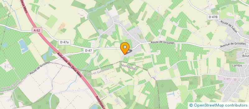 localisation de l'entreprise MONSIEUR DAMIEN FRONTIER  FRONTON