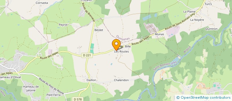 localisation de l'entreprise MONSIEUR DAMIEN GACHE  SAINT-ROMAIN-D'AY