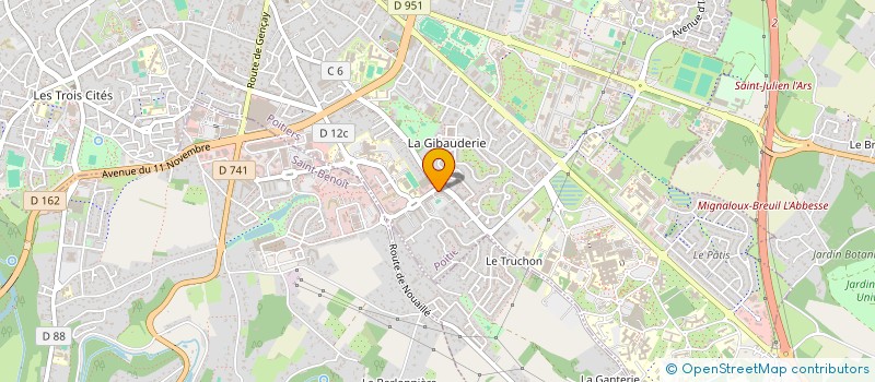 localisation de l'entreprise MONSIEUR DAMIEN GADREAU  POITIERS