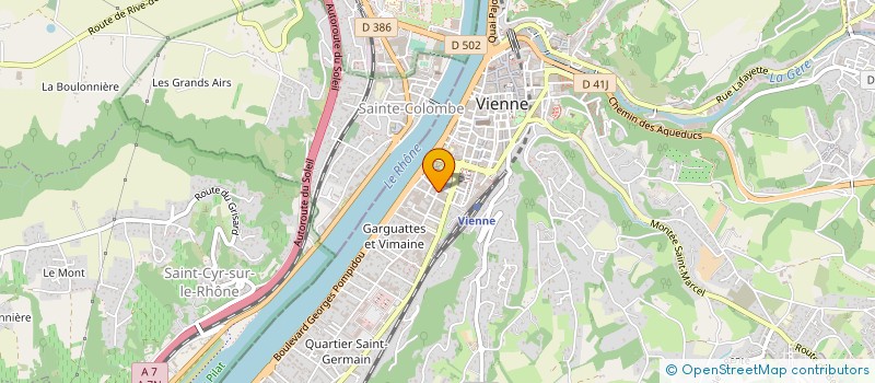 localisation de l'entreprise MONSIEUR DAMIEN GAGLIARDI à VIENNE
