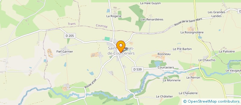 localisation de l'entreprise MONSIEUR DAMIEN GALLAIS à SAINT-THOMAS-DE-COURCERIERS