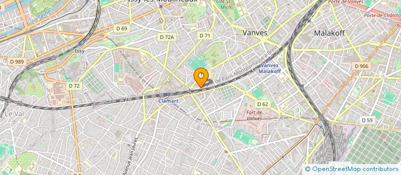 localisation de l'entreprise MONSIEUR DAMIEN GALLOCHAT  VANVES