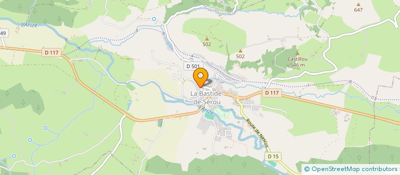 localisation de l'entreprise MONSIEUR DAMIEN GANGLOFF à LA BASTIDE-DE-SEROU