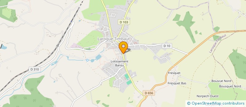 localisation de l'entreprise MONSIEUR DAMIEN GARCIA  LAROQUE-TIMBAUT