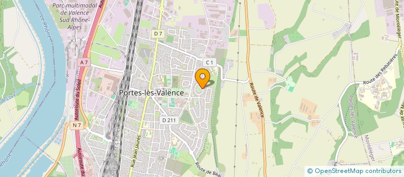 localisation de l'entreprise MONSIEUR DAMIEN GARCIN  PORTES-LES-VALENCE