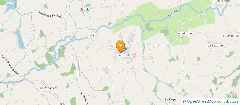 localisation de l'entreprise MONSIEUR DAMIEN GARRIC  RIGNAC