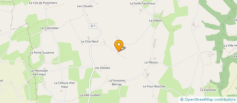 localisation de l'entreprise MONSIEUR DAMIEN GAUBERT à LE MENE