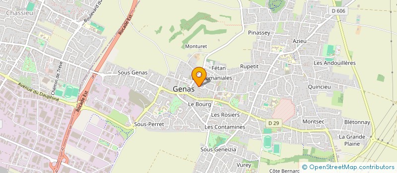 localisation de l'entreprise MONSIEUR DAMIEN GAULTIER  GENAS