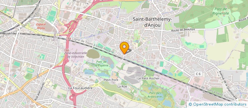 localisation de l'entreprise MONSIEUR DAMIEN GELINEAU  SAINT-BARTHELEMY-D'ANJOU