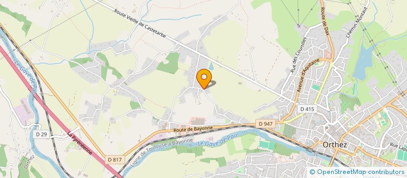 localisation de l'entreprise MONSIEUR DAMIEN GENEVEE  ORTHEZ