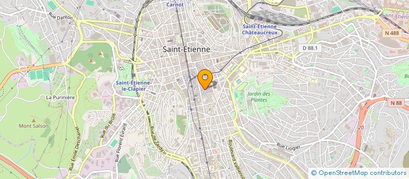 localisation de l'entreprise MONSIEUR DAMIEN GEORGES  SAINT-ETIENNE