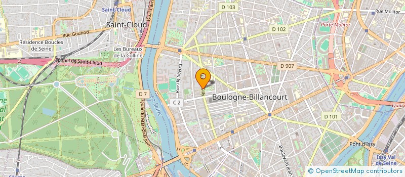 localisation de l'entreprise MONSIEUR DAMIEN-GEORGES THIBAUD à BOULOGNE-BILLANCOURT
