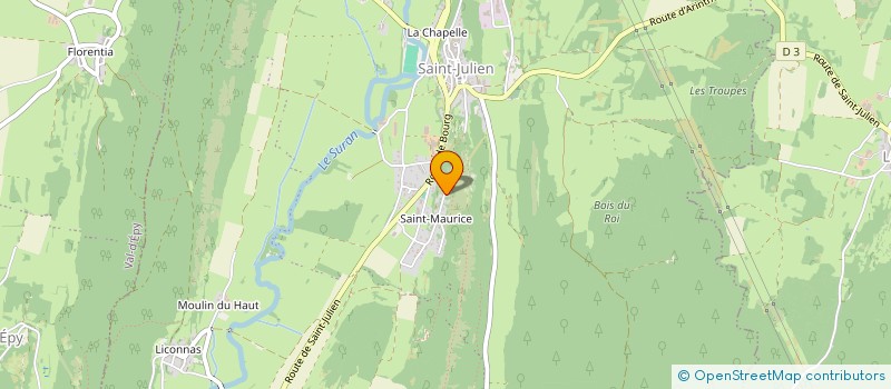 localisation de l'entreprise MONSIEUR DAMIEN GERBE  VAL SURAN