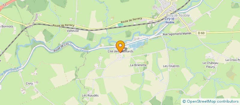 localisation de l'entreprise MONSIEUR DAMIEN GERVAIS  CIRY-LE-NOBLE