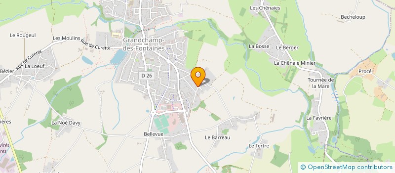 localisation de l'entreprise MONSIEUR DAMIEN GHESQUIERE  GRANDCHAMP-DES-FONTAINES