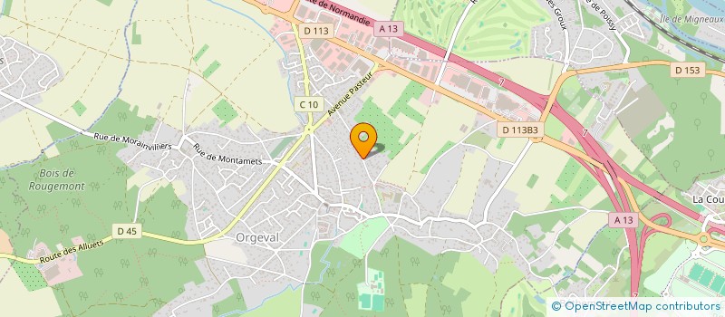 localisation de l'entreprise MONSIEUR DAMIEN GIARD  ORGEVAL