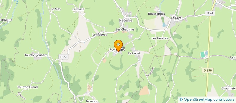 localisation de l'entreprise MONSIEUR DAMIEN GIBERT  RETERRE