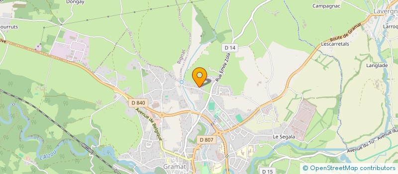 localisation de l'entreprise MONSIEUR DAMIEN GIESBERGER  GRAMAT