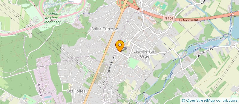 localisation de l'entreprise MONSIEUR DAMIEN GILLES  LEUVILLE-SUR-ORGE