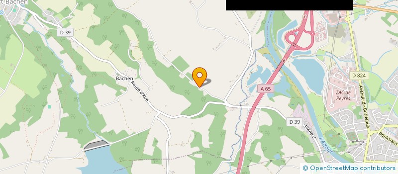 localisation de l'entreprise MONSIEUR DAMIEN GINOUVES  DUHORT-BACHEN