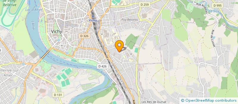 localisation de l'entreprise MONSIEUR DAMIEN GIRAUD à VICHY