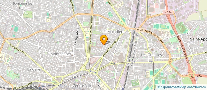 localisation de l'entreprise MONSIEUR DAMIEN GIROUX à DIJON
