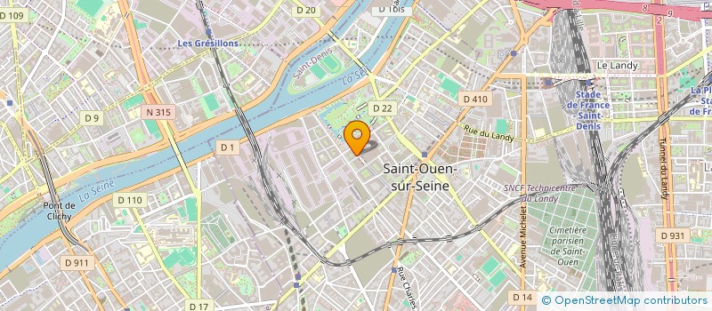 localisation de l'entreprise MONSIEUR DAMIEN GIRY  SAINT-OUEN-SUR-SEINE