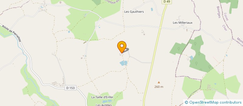 localisation de l'entreprise MONSIEUR DAMIEN GITTON  PIERREFITTE-ES-BOIS