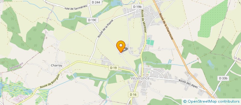 localisation de l'entreprise MONSIEUR DAMIEN GODARD  VEZERONCE-CURTIN