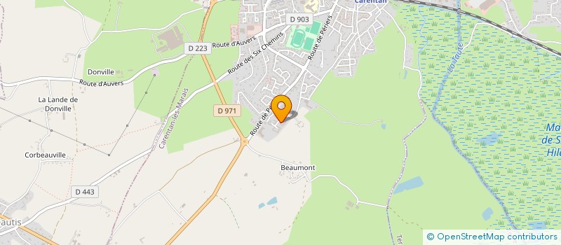 localisation de l'entreprise MONSIEUR DAMIEN GODEFROY  CARENTAN-LES-MARAIS