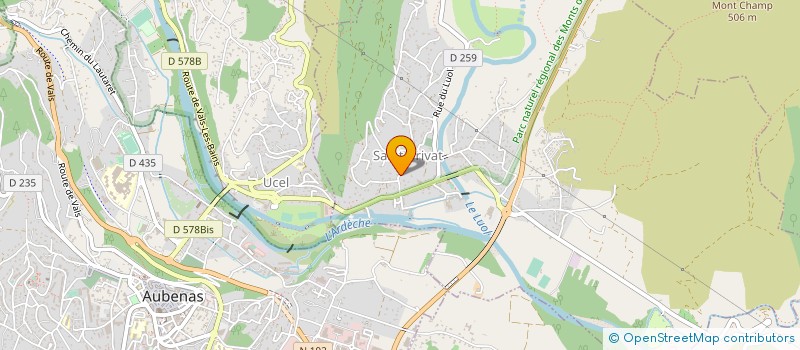 localisation de l'entreprise MONSIEUR DAMIEN GONNET  UCEL