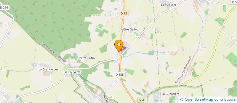 localisation de l'entreprise MONSIEUR DAMIEN GOSSELIN à SAINT ANDRE DE MESSEI
