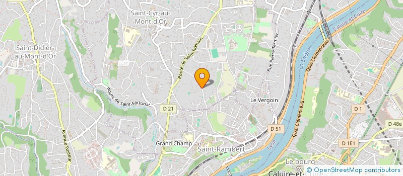 localisation de l'entreprise MONSIEUR DAMIEN GOSSERIES  SAINT-CYR-AU-MONT-D'OR