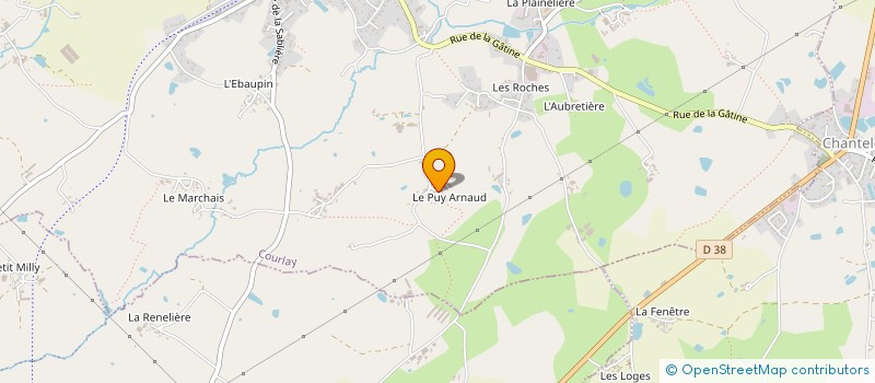 localisation de l'entreprise MONSIEUR DAMIEN GRELLIER  COURLAY