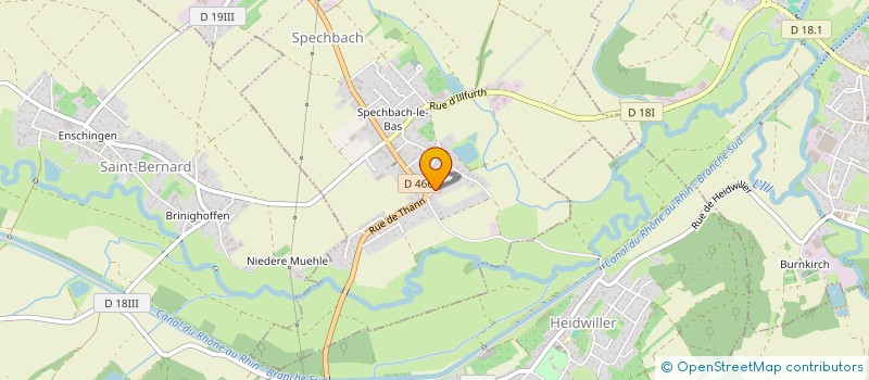 localisation de l'entreprise MONSIEUR DAMIEN GROETZ KOZIK  SPECHBACH