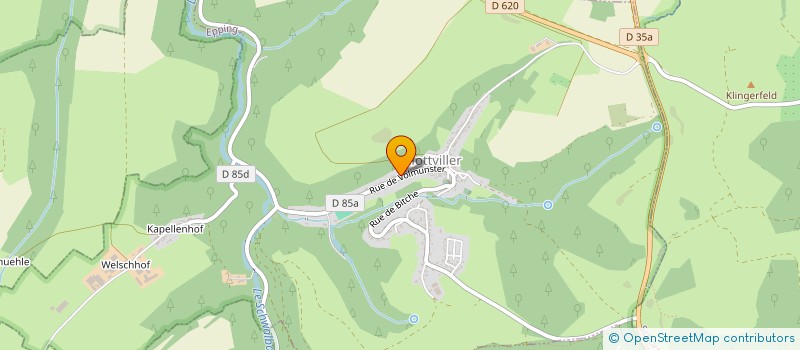 localisation de l'entreprise MONSIEUR DAMIEN GROSS  HOTTVILLER