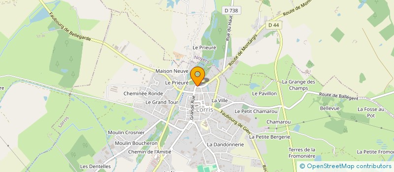 localisation de l'entreprise MONSIEUR DAMIEN GUESDON à LORRIS
