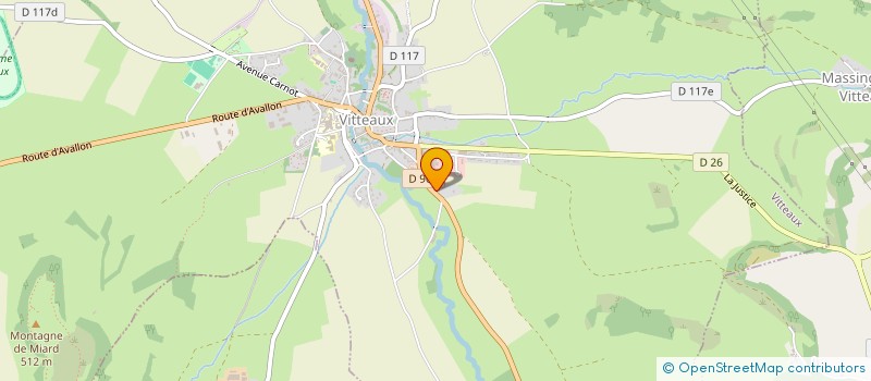 localisation de l'entreprise MONSIEUR DAMIEN GUILBERT  VITTEAUX