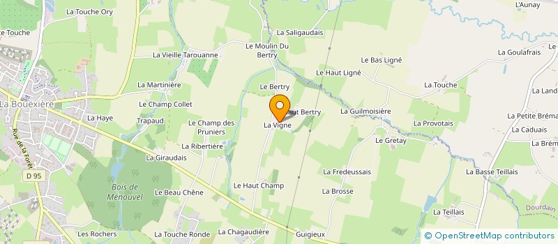 localisation de l'entreprise MONSIEUR DAMIEN GUILLET  LA BOUEXIERE