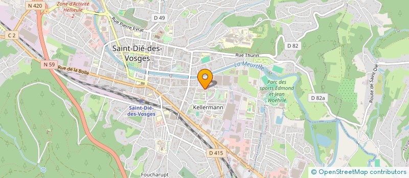 localisation de l'entreprise MONSIEUR DAMIEN HAFFRAY  SAINT-DIE-DES-VOSGES