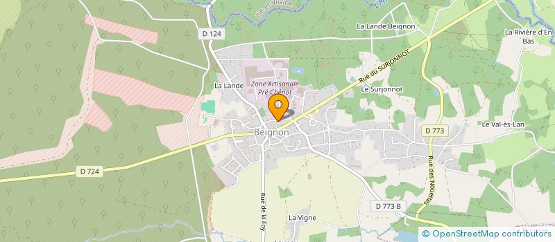 localisation de l'entreprise MONSIEUR DAMIEN HAVARD  BEIGNON