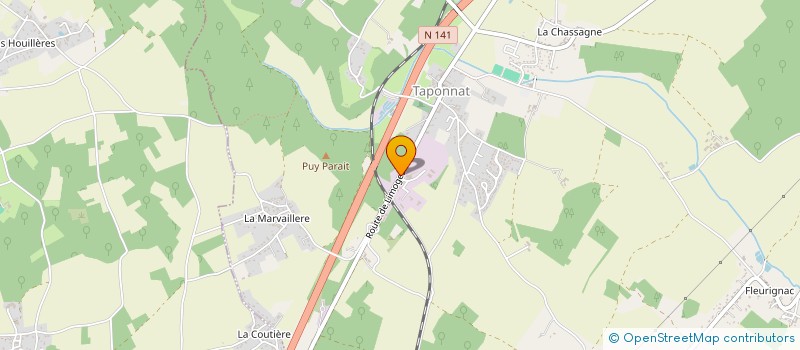 localisation de l'entreprise MONSIEUR DAMIEN HEBERT  TAPONNAT-FLEURIGNAC