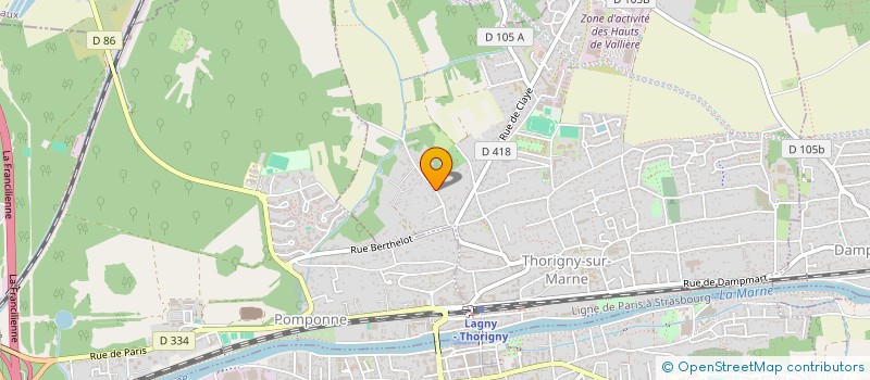 localisation de l'entreprise MONSIEUR DAMIEN HEIL  THORIGNY-SUR-MARNE