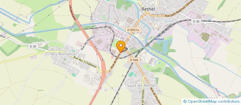 localisation de l'entreprise MONSIEUR DAMIEN HERBIN  SAULT-LES-RETHEL
