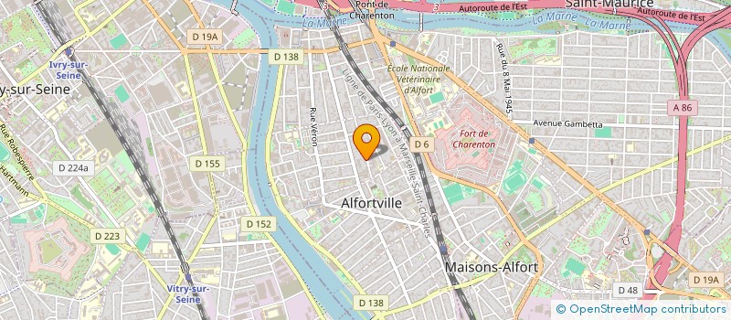 localisation de l'entreprise MONSIEUR DAMIEN HOUBRON  ALFORTVILLE