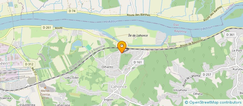 localisation de l'entreprise MONSIEUR DAMIEN HOUQUES  LAHONCE