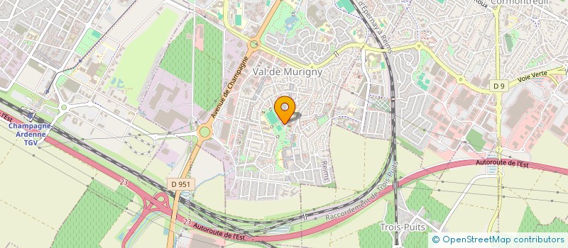 localisation de l'entreprise MONSIEUR DAMIEN HUART  REIMS